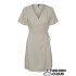 VMMYMILO S/S SHORT WRAP DRESS WVN GA Silver Lining