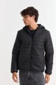 Campera puffer básica NEGRO