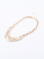 COLLAR MARTILLADO DORADO