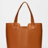 Shopper The Braided En Cuero Vegetal Marron