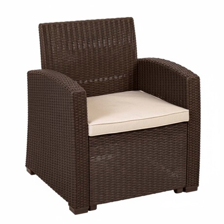 SET TERRAZA POLIPROPILENO MARRON MADRID