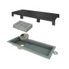 RECEPTACULO LINEAR PVC TAPA NEGRA 25CM Receptaculo Linear Pvc Tapa Negra 25cm