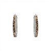Caravanas Aro Leopardo- Zirconia - Plata 925 - CA4290 sinpiedra
