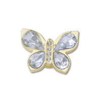 Jibbitz Charm™ Gold Gem Butterfly Multicolor