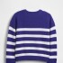CREW PRINT SWEATER SPECTRUM BLUE