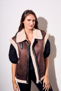 Chaleco Gamulan Marron