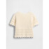 COTTON SS MIXED STITCH SWEATER IVORY FROST