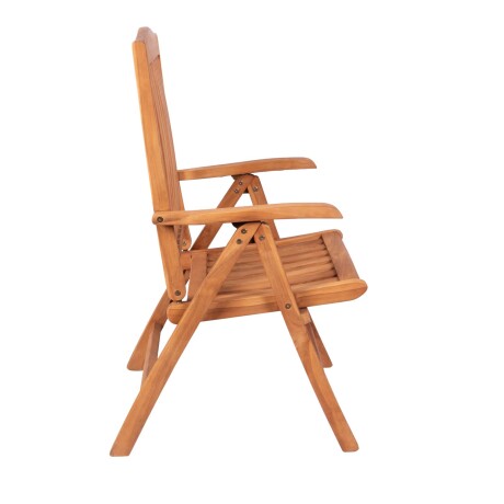 SILLA RECLINABLE EXTERIOR MADERA-DE-TECA NATURAL-BEIGE TOBA