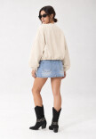 Campera Bomber Beige
