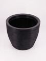 MACETERO REDONDO PRETO NEGRO
