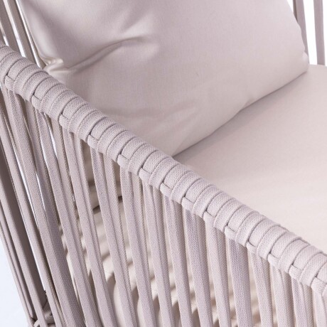 BAYAHIBE (1+2+1) ALUMINIO NATURAL-BEIGE SET DE LIVING