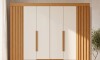 Ropero 6 puertas 4 cajones - Doble Casal Off Freijo