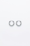 Aros acero grueso extra small plateado