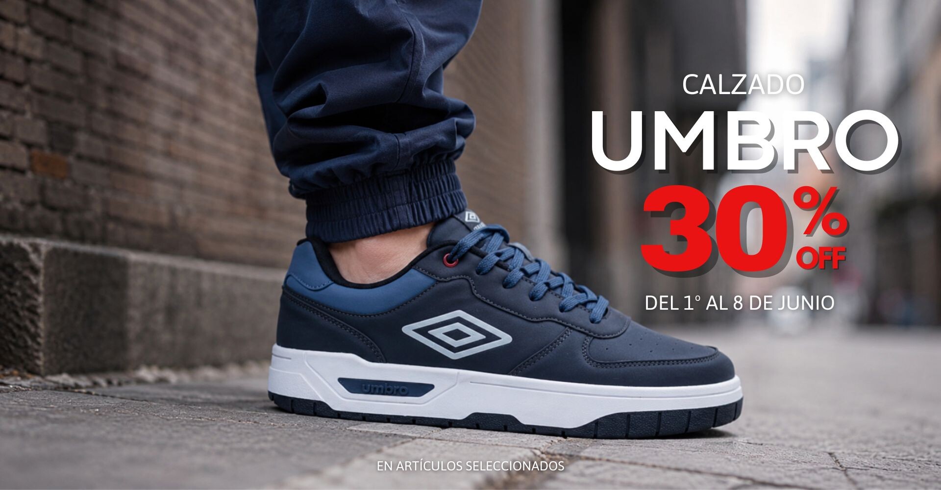 CALZADO UMBRO 30%OFF