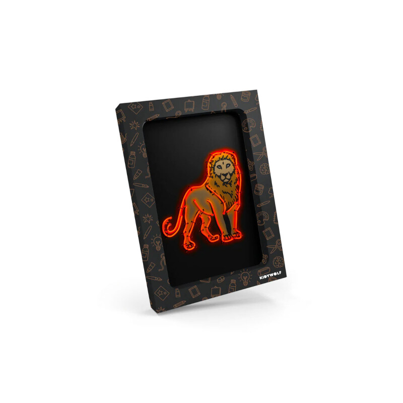 Kit de decoración de pared con luces de animales Kidyneon Kidywolf Kit de decoración de pared con luces de animales Kidyneon Kidywolf