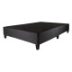 Box Para Sommier Capitoneado Con Patas Dos Plaza Negro Negro