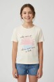 Remera m/c estampada Wake Me Up CRUDO