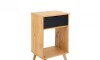Mesa De Luz 1 Cajon Madera - Linea Dublin - Negro Mesa De Luz 1 Cajon Madera - Linea Dublin - Negro