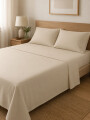SABANAS JUEGO KING 4 PIEZAS BEIGE
