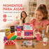 Caja Registradora Infantil Juguete C/ Sonido y Accesorios Color Rosa