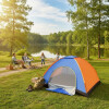 Carpa Iglú De Camping Para 3 Personas AZUL Y NARANJA