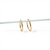 Caravanas aros de oro finos- Oro bajo - Sin piedra- CA8012 sinpiedra