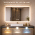 Espejo Rectangular Con Led Baño Led11 60 X 80 Desempañador ESPEJO RECTANGULAR LED11 60X80