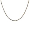 Cadena Espiga torneada - Plata y Oro - Sin piedra - CD5057 sinpiedra