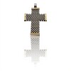Dije Cruz Espiga-Plata 925 y Oro-Sin Piedra-CP5315 sinpiedra