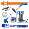 DESMALEZADORA A BATERIA 12V + BATERIA 1.5AH + ACCESORIOS WADFOW WGTS512 DESMALEZADORA A BATERIA 12V + BATERIA 1.5AH + ACCESORIOS WADFOW WGTS512