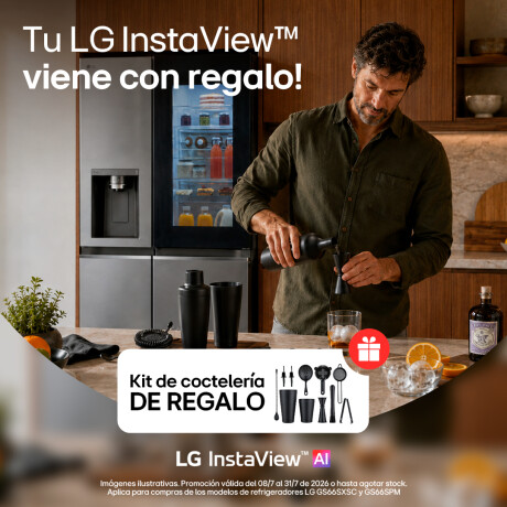 Refrigerador LG inverter InstaView 674L GS66SXSC Refrigerador LG inverter InstaView 674L GS66SXSC