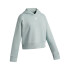 UA Rival Fleece Crop Hoodie-PNK BLU-477