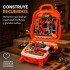 Mochila Caja de Herramientas Infantil 22 Piezas Naranja 1
