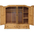 ROPERO 4 PUERTAS 2 CAJONES CURVO RUSTICO CERA NATURAL ROPERO 4 PUERTAS 2 CAJONES CURVO RUSTICO CERA NATURAL