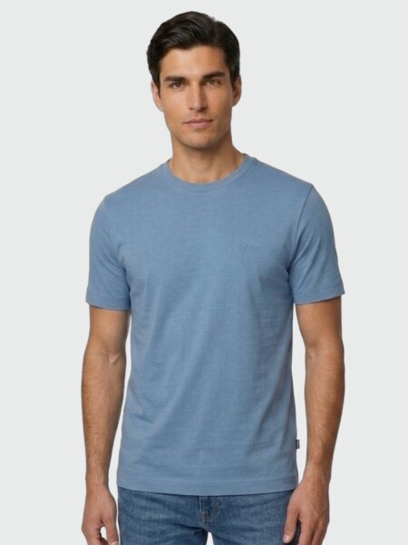BOSS - Remera Thompson 01 Celeste