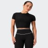 Remera Fabletics Cotton Crropped Negro