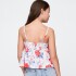 STRAPPY WOV BOW TOP SP SU25 RED BLUE ROSES