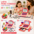 Caja Registradora Infantil Juguete C/ Sonido y Accesorios Color Rosa