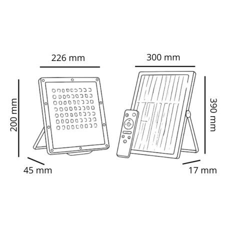 FOCO SOLAR LEDVANCE 180W 3000LM 6500K Reflector Solar LEDVANCE 180W 6500K