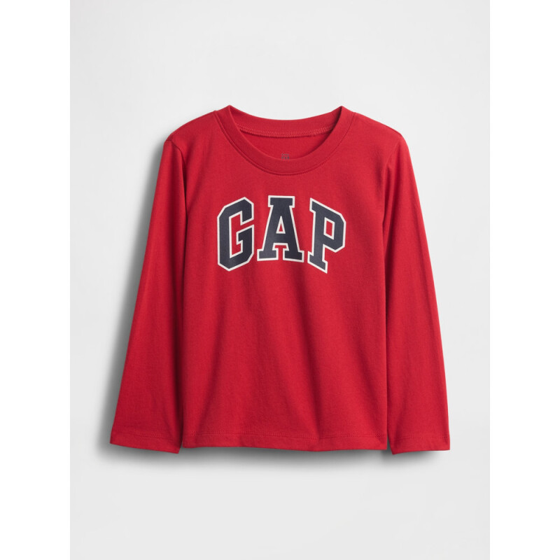 V-FRCH LS LOGO TEE MODERN RED 2