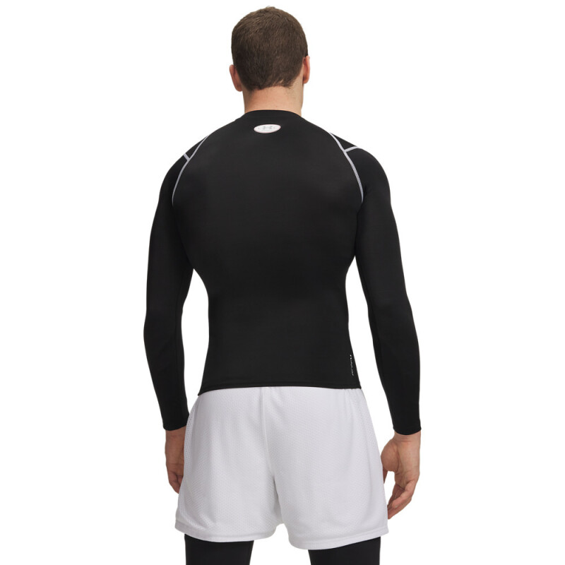 UA HG Elite Comp LS-WHT BLK-008