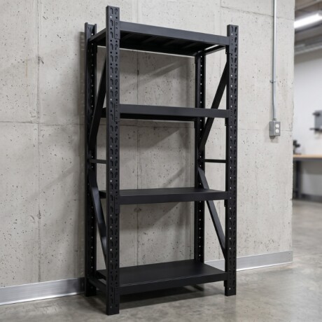 Estanteria Metalica Reforzada Sin Tornillos Negro 100x60x200cm Estantería Metálica Reforzada 100x60x200 cm Negro