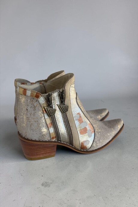 Bota Eva Gold Combinada Con Jaspeado Dorado Y Arte Bota Eva Gold Combinada Con Jaspeado Dorado Y Arte