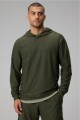 Polera The Cloud Jersey Hoodie Hombre Dark Olive Heather