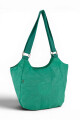 Bolso de Hombro en Tafeta Amasada Turquesa