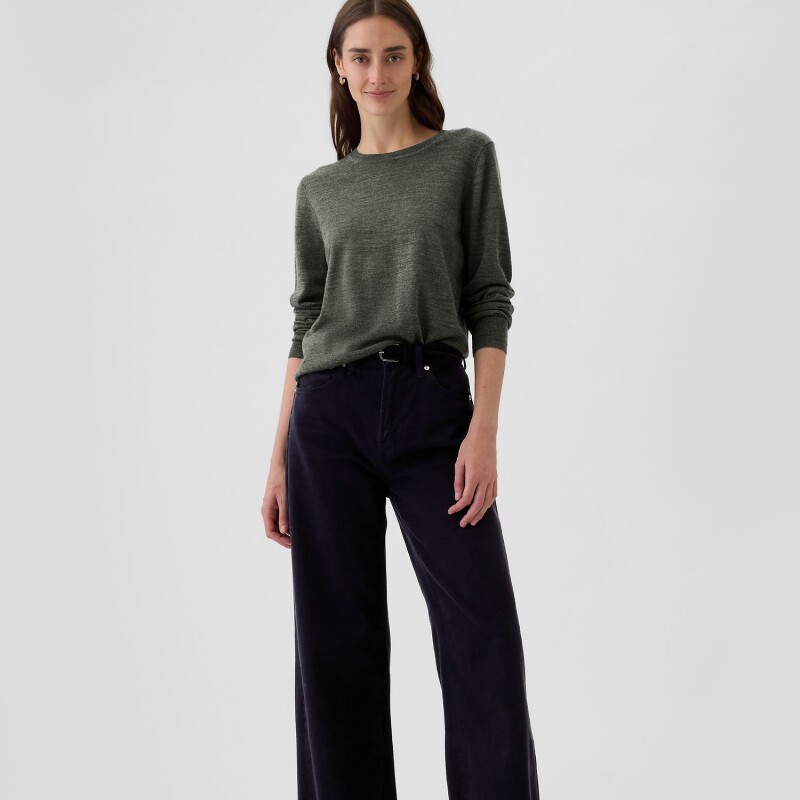 MERINO PULLOVER B50 CHARCOAL HEATHER