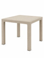 MESA PLASTICO SIMIL RATAN BEIGE