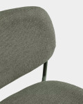 Taburete apilable Meli de chenilla verde y patas de metal verde FSC Mix Credit 65 cm Taburete apilable Meli de chenilla verde y patas de metal verde FSC Mix Credit 65 cm
