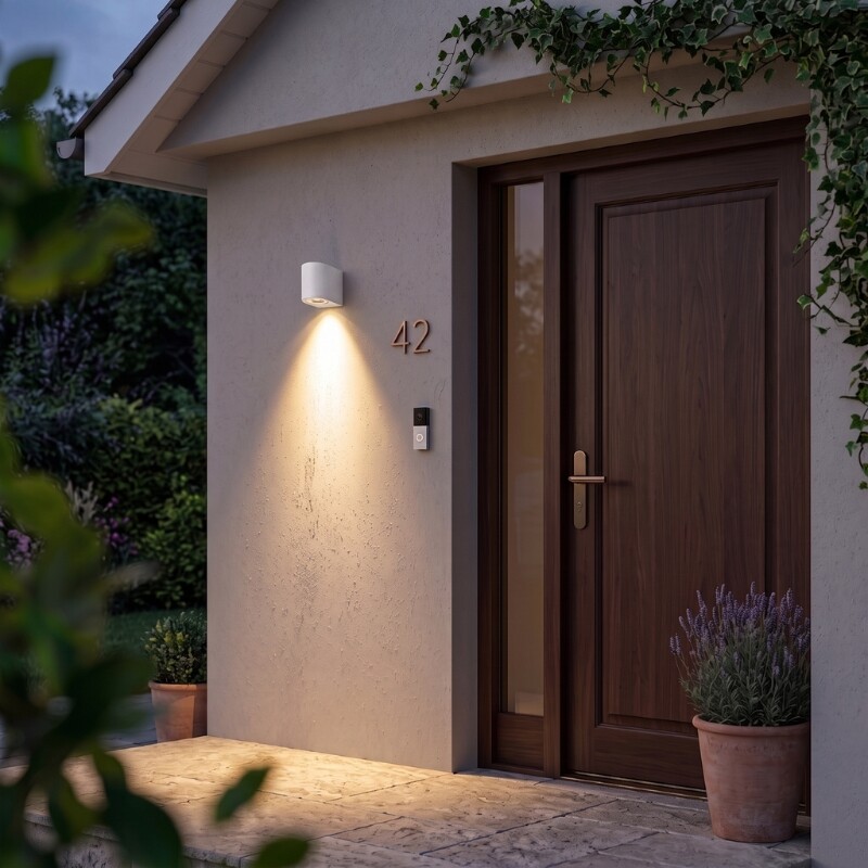 ARTEFACTO PARMA DECORATIVO PARA ADOSAR EN PARED UNIDIRECCIONAL PEQUEÑO Luminaria de Pared Parma Unidireccional Blanca