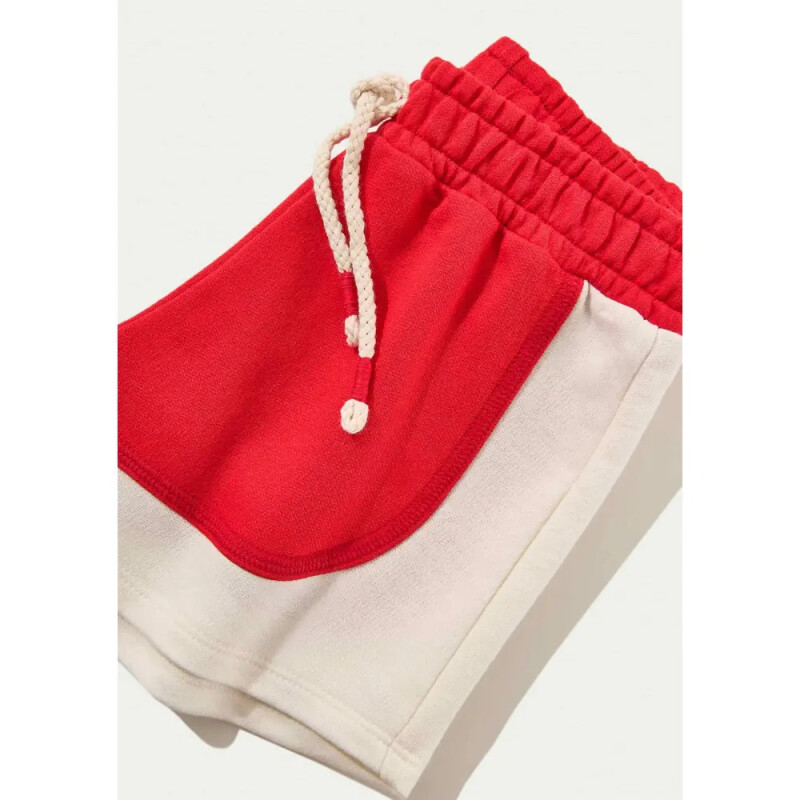 SHORTS FEM VERMELHO ESCURO